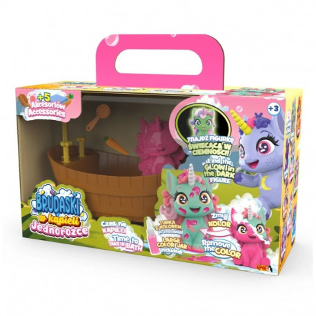 Figurki brudaski jednorożce zestaw Łazienka florcia