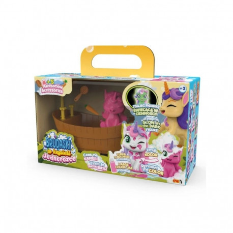 Figurki brudaski jednorożce zestaw Łazienka aurora