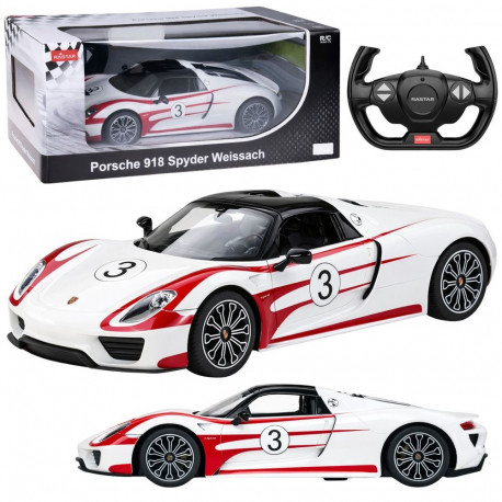 Rastar kaugjuhitav auto Porsche 918 Spyder Performance 1:14, valge