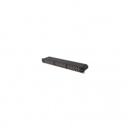 LANBERG patch-paneel 48 Port 1U 19inch Cat 6A FTP varjestatud, must