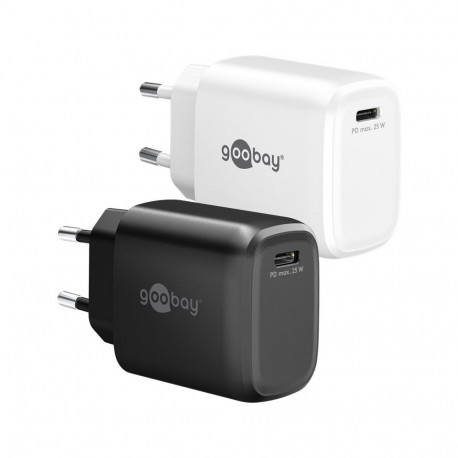 Goobay 25 W USB-C PD GaN valge kiirlaadija
