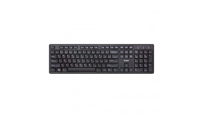 Wireless Keyboard SVEN KB-E5800W, Black