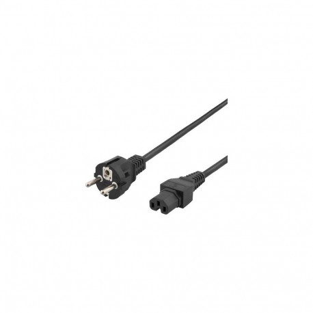 Deltaco DEL-117B power cable Black 2 m C15 coupler CEE7/7