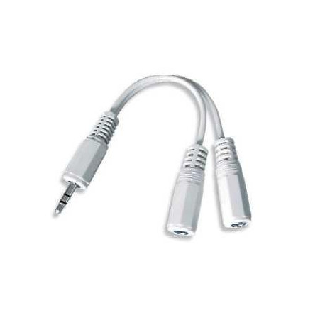 Gembird adapter Audio Splitter 3.5mm 10cm WHT (CCA-415-0.1M)