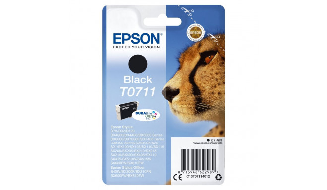 Tint Epson T0711 Black 7,4ml D78 DX4000/DX4050 DX5000/DX5050 DX6000/DX6050 DX7000F SX200/SX400