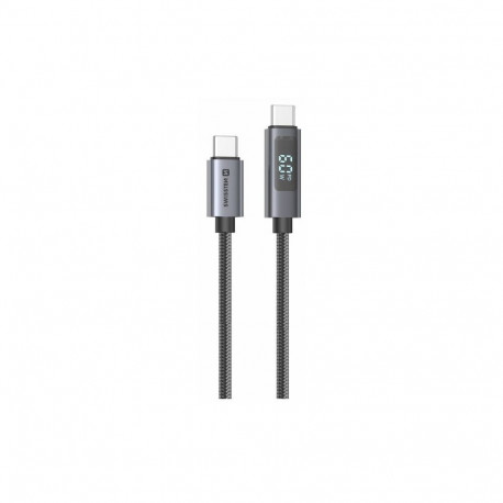 Swissten LCD Cable 60W USB-C - USB-C 1m