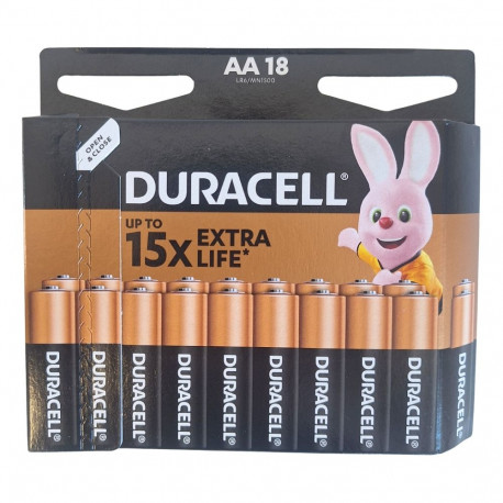 Battery - Duracell MN1500 AA 1.5V Alkaline Batteries 18 Pack