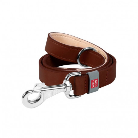 Pet Leash - WAUDOG Natural Leather Dog Leash 14mm 122cm Brown