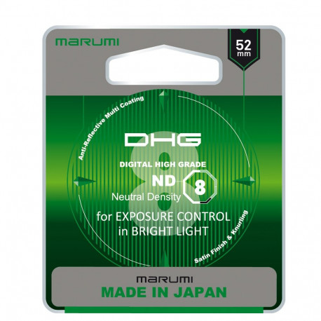 Camera Filter - Marumi DHG ND8 52mm Neutral Gray 3 Stop Filter