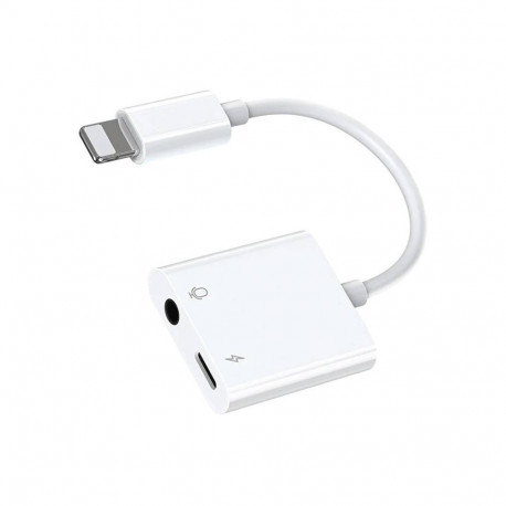 Adapter - Joyroom S-Y105 Lightning to 3.5mm Audio Adapter, Fast Charging, White