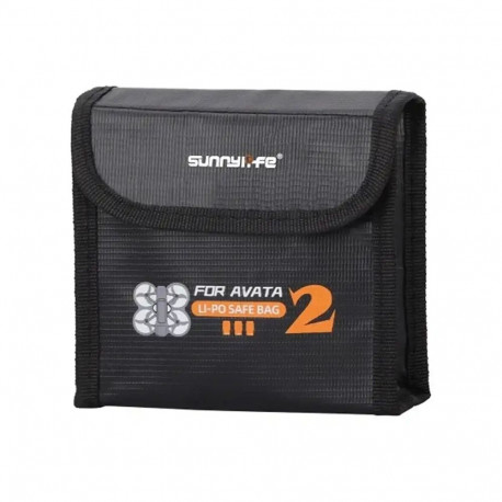 Case - Sunnylife Battery Bag for DJI Avata 2 (3 Batteries, Heat-Resistant)