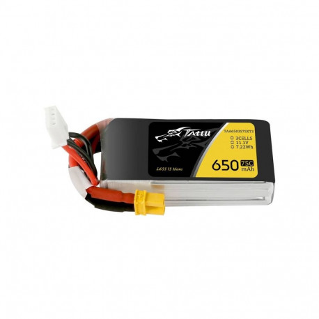 Battery - Tattu 650mAh 11.1V 75C 3S1P XT30