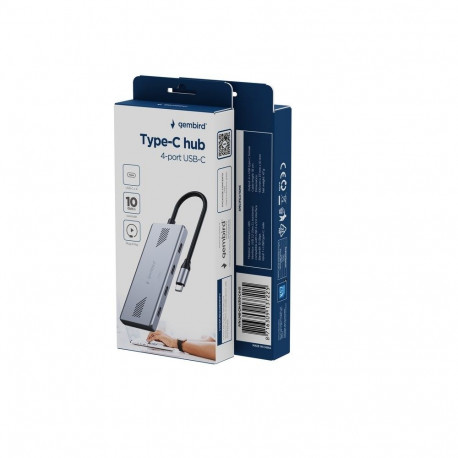 USB Hub - Gembird UHB-CM-U310-C4-01 4-Port USB-C 3.2 10 Gbit/s
