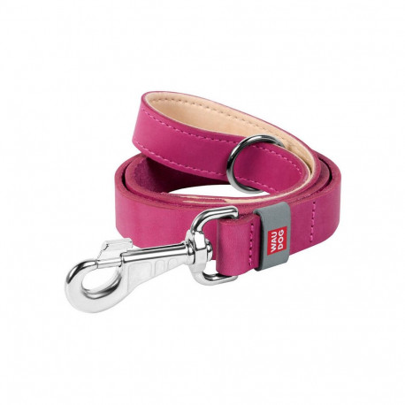 Pet Leash - WAUDOG Natural Leather Dog Leash 25mm 122cm Pink