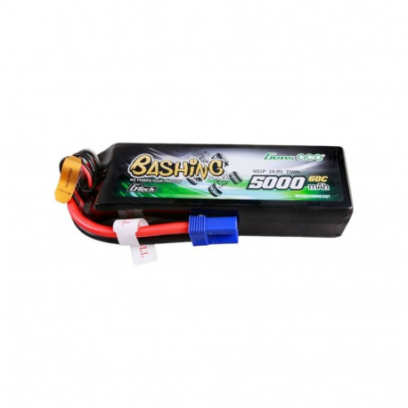 Battery - Gens ace G-Tech 5000mAh 14.8V 4S1P 60C Lipo Pack EC5 Plug