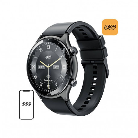 Smartwatch - QCY S7 1.43" AMOLED, 120 Sports Modes, Health Monitoring Black