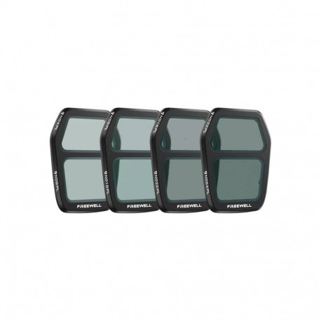 Camera Filter Set - Freewell Zestaw 4 filtrów do DJI Air 3S ND8/PL, ND16/PL, ND32/PL, ND64/PL