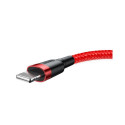 Cable - Baseus Cafule USB Lightning Cable 2.4A 1m Black/Red