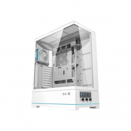 Computer Case - darkFlash DY451L PRO, ARGB, USB-C, supports 11 fans, white