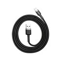 Cable - Baseus Cafule USB Lightning Cable 2.4A 0.5m Gray+Black