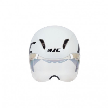 Cycling Helmet - HJC ADWATT 1.5 Adjustable Fit, Removable Visor, 320g White