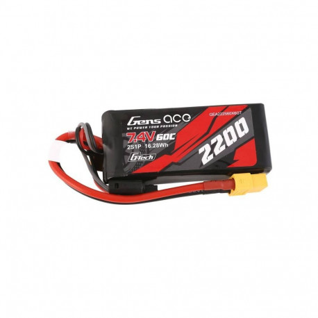 Battery - GensAce G-Tech 2200mAh 7.4V 60C 2S1P XT60