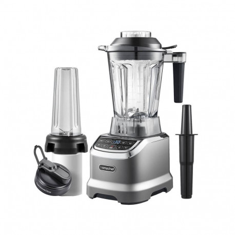 Blender - AMZCHEF ZM5003-GA 1800W 1.85L Automatic Cleaning Gray