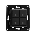 Smart Home Device - Shelly Wall Switch 4 Button Smart Controller Black