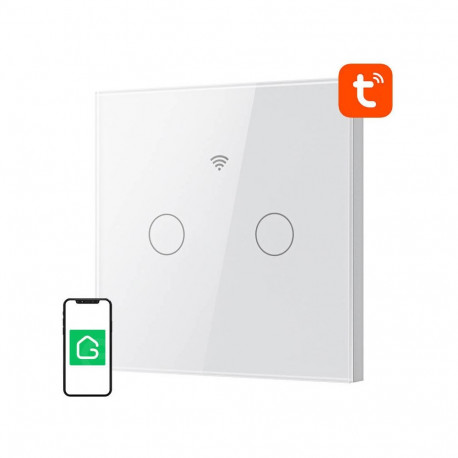 Smart Home Device - Gosund SLS2 Dual Touch WiFi Light Switch, Neutral/Non-Neutral