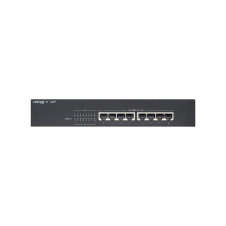 Networking Equipment - LANCOM Switch GS-1208P (unmanaged Gigabit Ethernet, 8 ports, PoE)