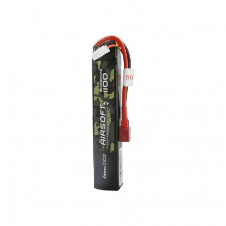 Battery - Gens ace 25C 1100mAh 3S1P 11.1V Airsoft Battery T-plug