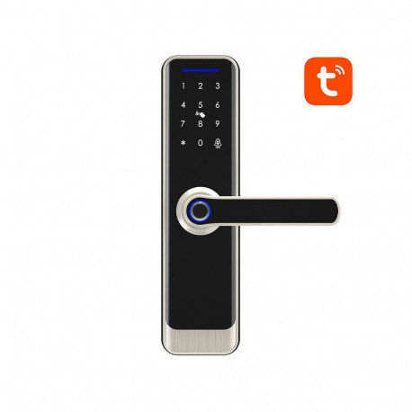 Smart Lock - AVATTO SDL-A270-S Wi-Fi Digital Lock, Fingerprint, IC Card, Password, Key, Silver