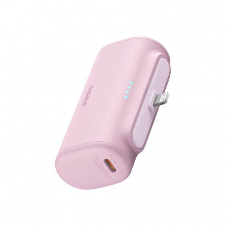 Powerbank - Baseus OS-Baseus Compact 5000mAh 20W USB-C Lightning Pink