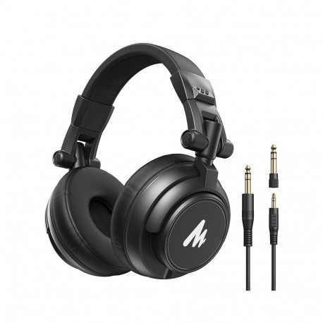 Headphones - Maono AU-MH601 50mm Drivers, Detachable Cable, Black