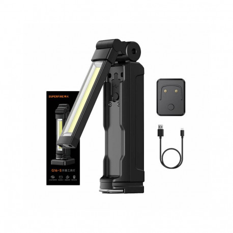 Multifunction Flashlight - Superfire G16-S 800lm, USB-C, 2000mAh Black