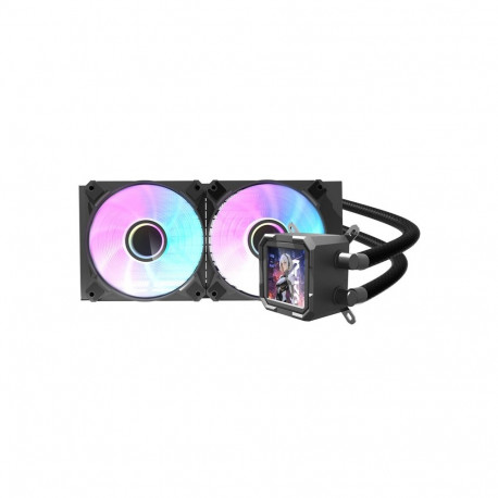 CPU Cooler - darkFlash DV240S 240mm ARGB PWM Fans Copper Water Block Black