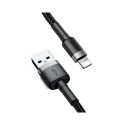 USB Cable - Baseus Cafule Lightning Cable 2m 1.5A Gray/Black