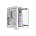 Computer Case - darkFlash Darflash FT350 Mini Tower, 5 aRGB Fans, White