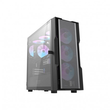 Computer Case - darkFlash DK431 Mesh, 4 ARGB fans, tempered glass, black