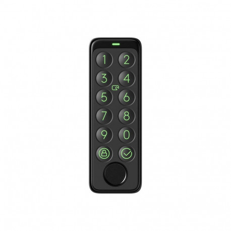 Smart Lock Accessory - SwitchBot Keypad Fingerprint PIN Access Waterproof Black