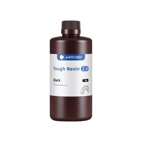 3D Printer Resin - AnyCubic Tough Resin 2.0 (365-405 nm UV, low shrinkage, black)