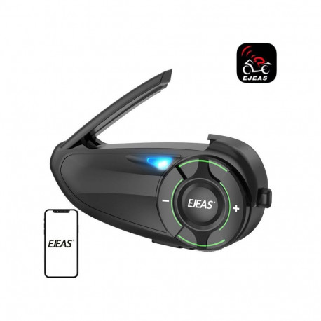 Motorcycle Intercom - EJEAS Q8 Bluetooth 5.1, 1000m Range, Black