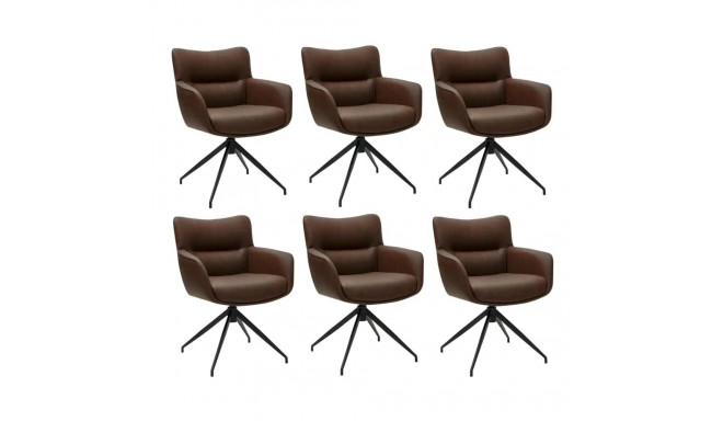 Söögitool JESSICA käetoega 6tk, pruun