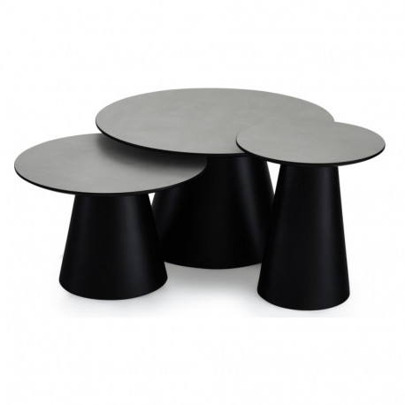 Diivanilaud TANGO 3tk ø45/60/80, hall