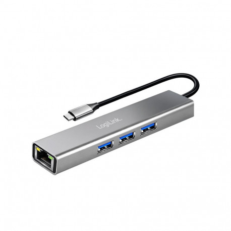 USB-jaotur USB3.2 3xUSB-A 1x RJ45 Gigabit Ethernet
