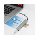USB-jaotur USB3.2 3xUSB-A 1x RJ45 Gigabit Ethernet