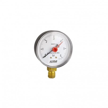 MANOMETER 63MM. 1/4. 10 BAR