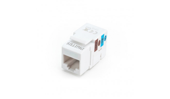 Class E CAT 6 keystone-moodul DN-93601, katmata RJ45-LSA, kaabli paigaldus LSA-liistude kaudu, värvi