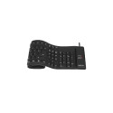 Logilink | Flexible waterproof Keyboard USB + PS/2 | ID0019A | Flexible keyboard | Wired | DE | Blac