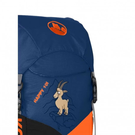 Children's Backpack - KOHLA Happy 10L 5 Pockets Removable Cushion Navy Peony